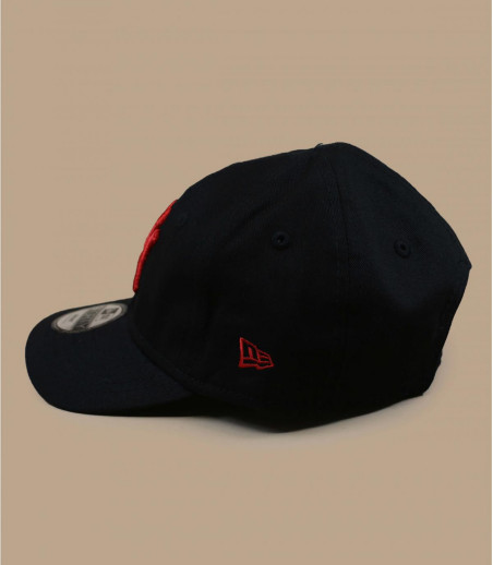 casquette bébé NY noir rouge